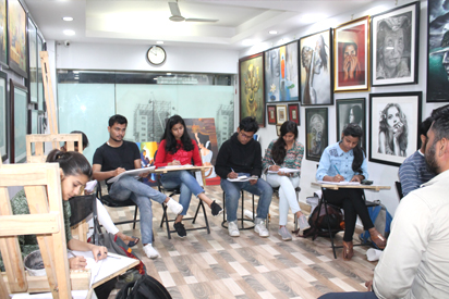 Live outdoor Sketching classes for FA Entrance