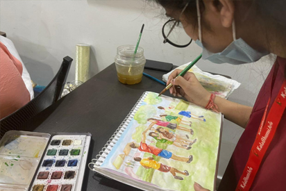 Live outdoor Sketching classes for FA Entrance
